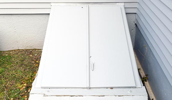 Basement crawl space access door Basement crawl space access door