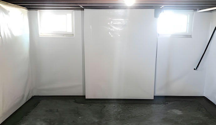 professionally waterproofed basement