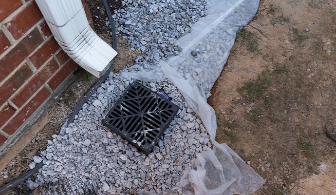 Installed crawl space