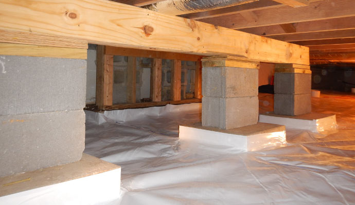 Crawlspace waterproofing