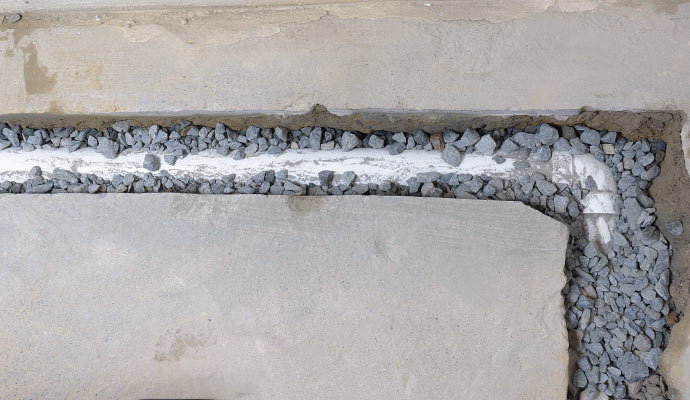 Drainage system installation service