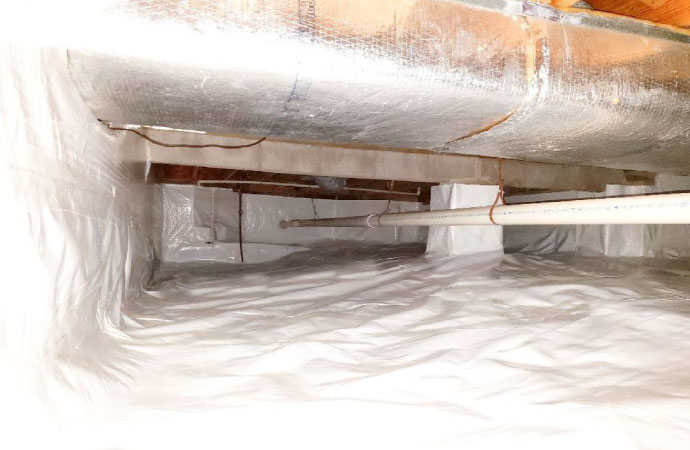 Encapsulated clean crawlspace 