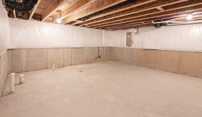 Basement waterproofing