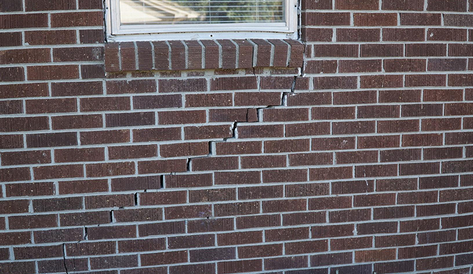Cracked foundation wall