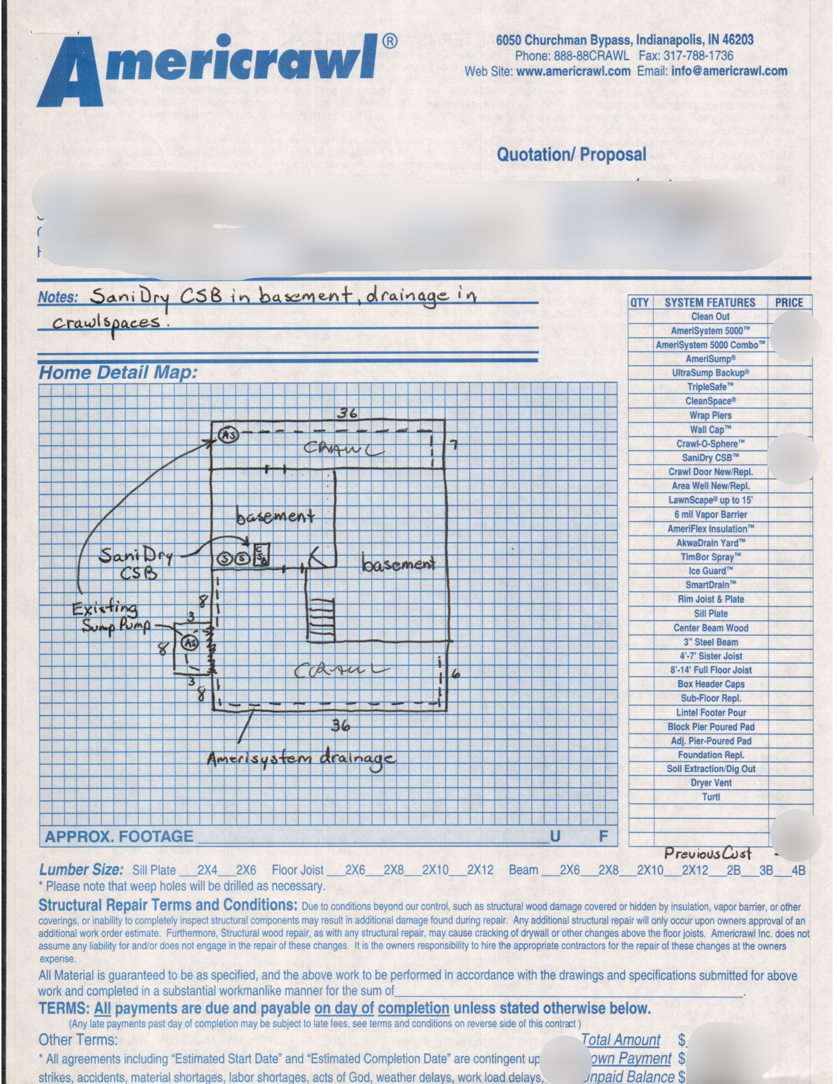 Crawl Space Drainage