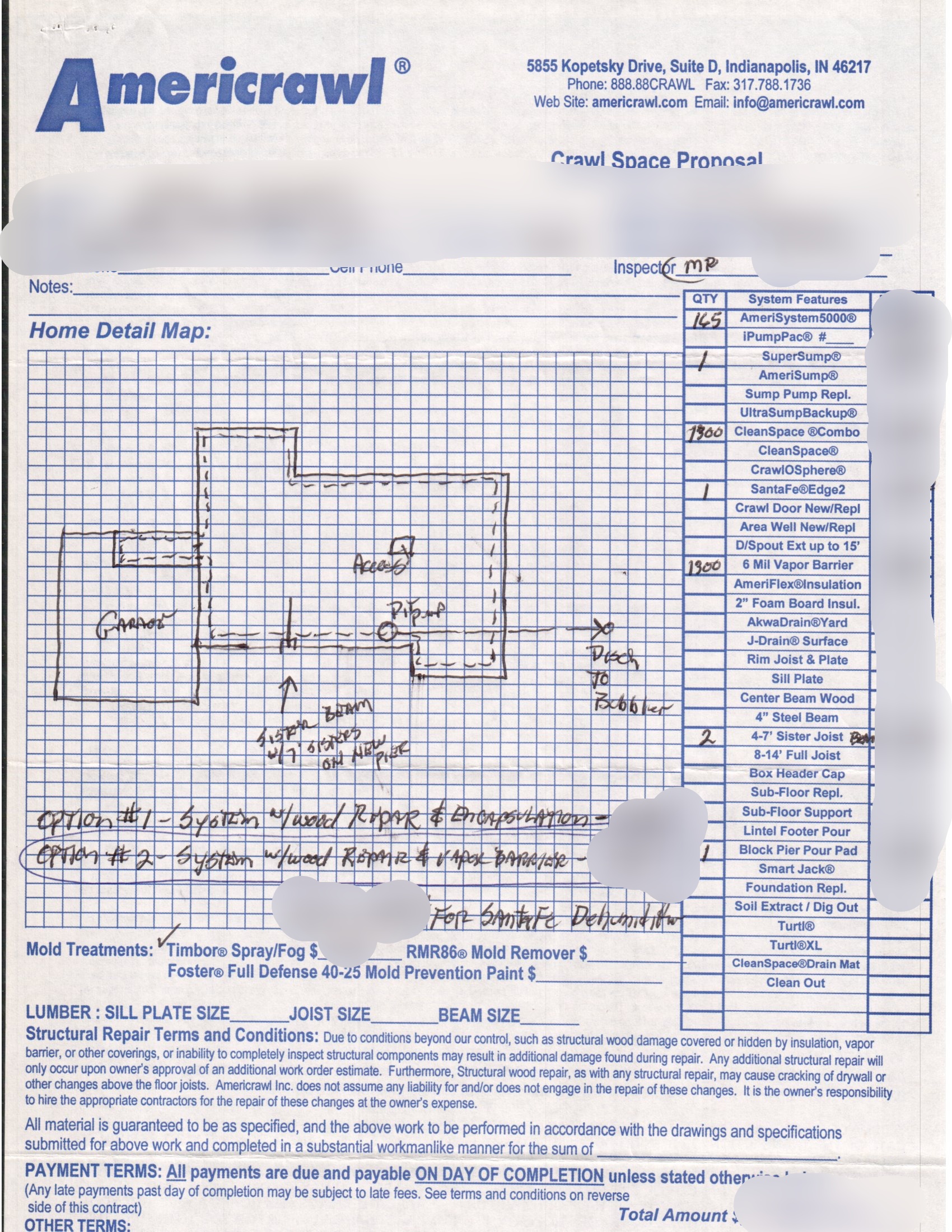 Crawl Space Drainage Encapsulation