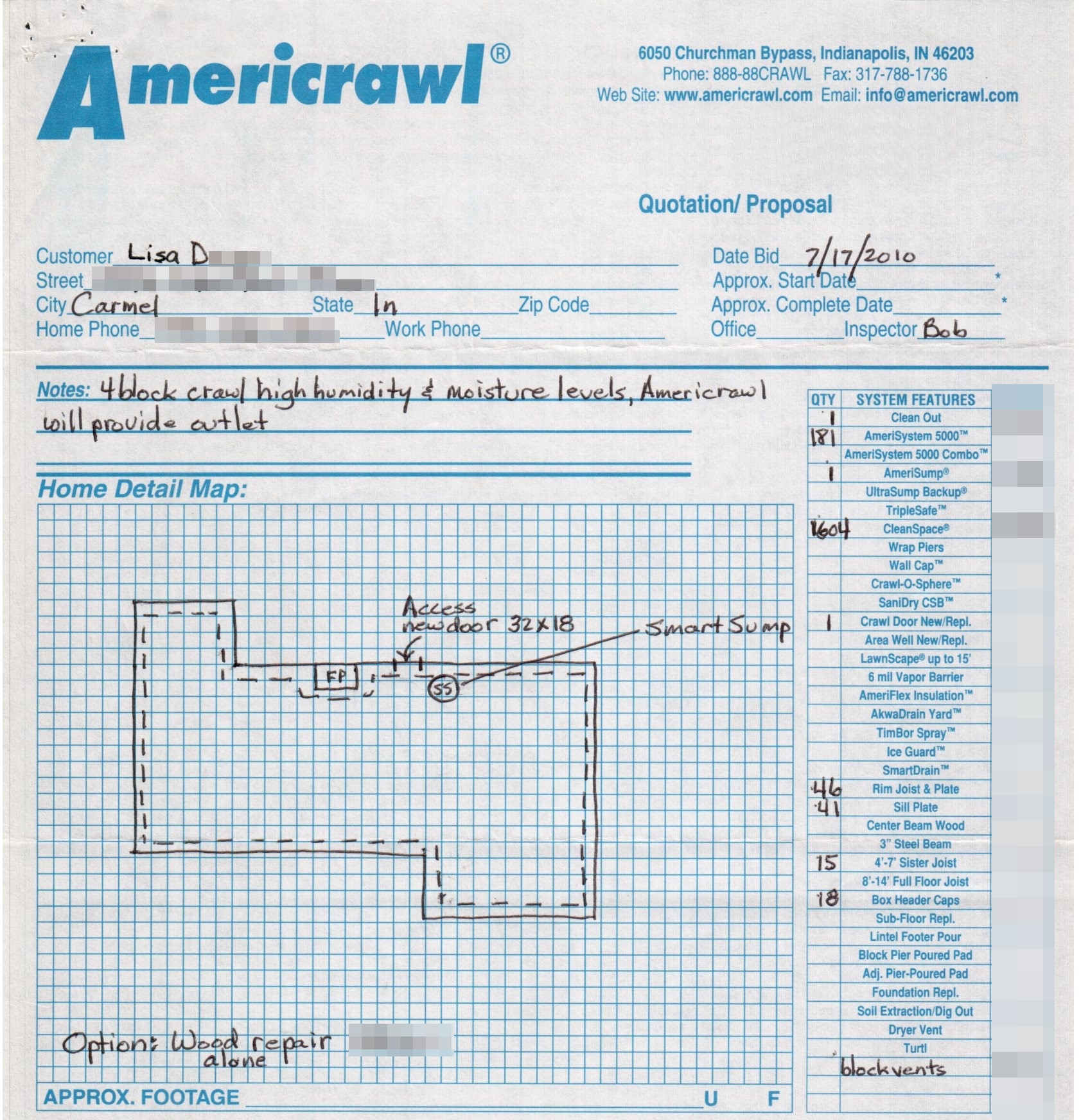 Crawl space moisture eliminated with a professionally installed sump pump with drain tile and encapsulation combo.