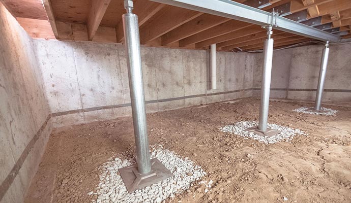 Installed piles Installed piles