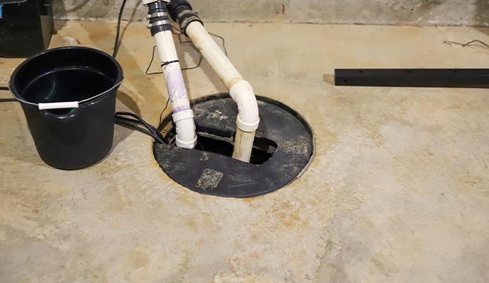 Sump pump installation service