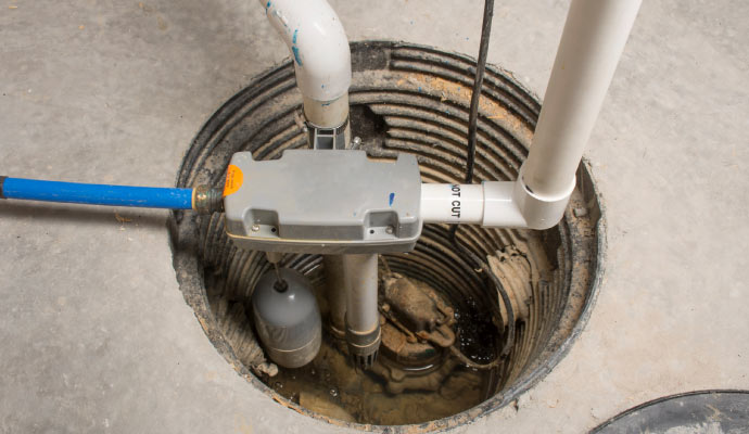 Newly installed sump pump Newly installed sump pump