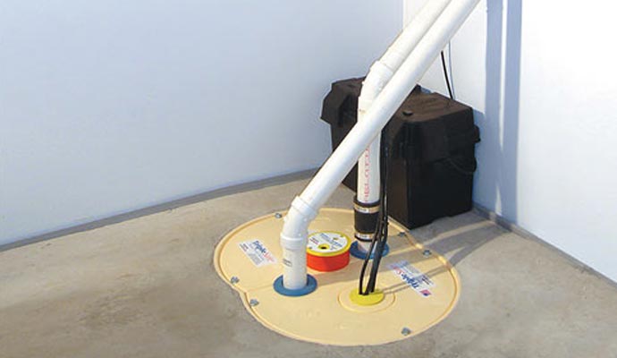 Installed TripleSafe sump pump