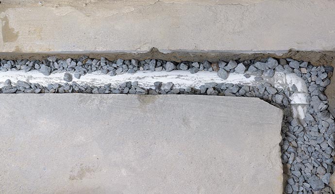 Interior Footing Drain System in Indianapolis | Americrawl