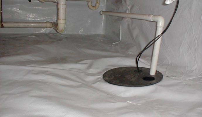 Water proofed crawl space Water proofed crawl space